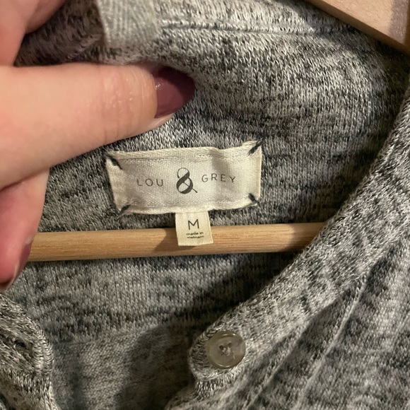 Lou & Grey Brushmarl Shirtdress in Grey US M - Picture 4 of 7